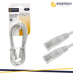 Energia cavo ethernet cat5e utp 2 metro