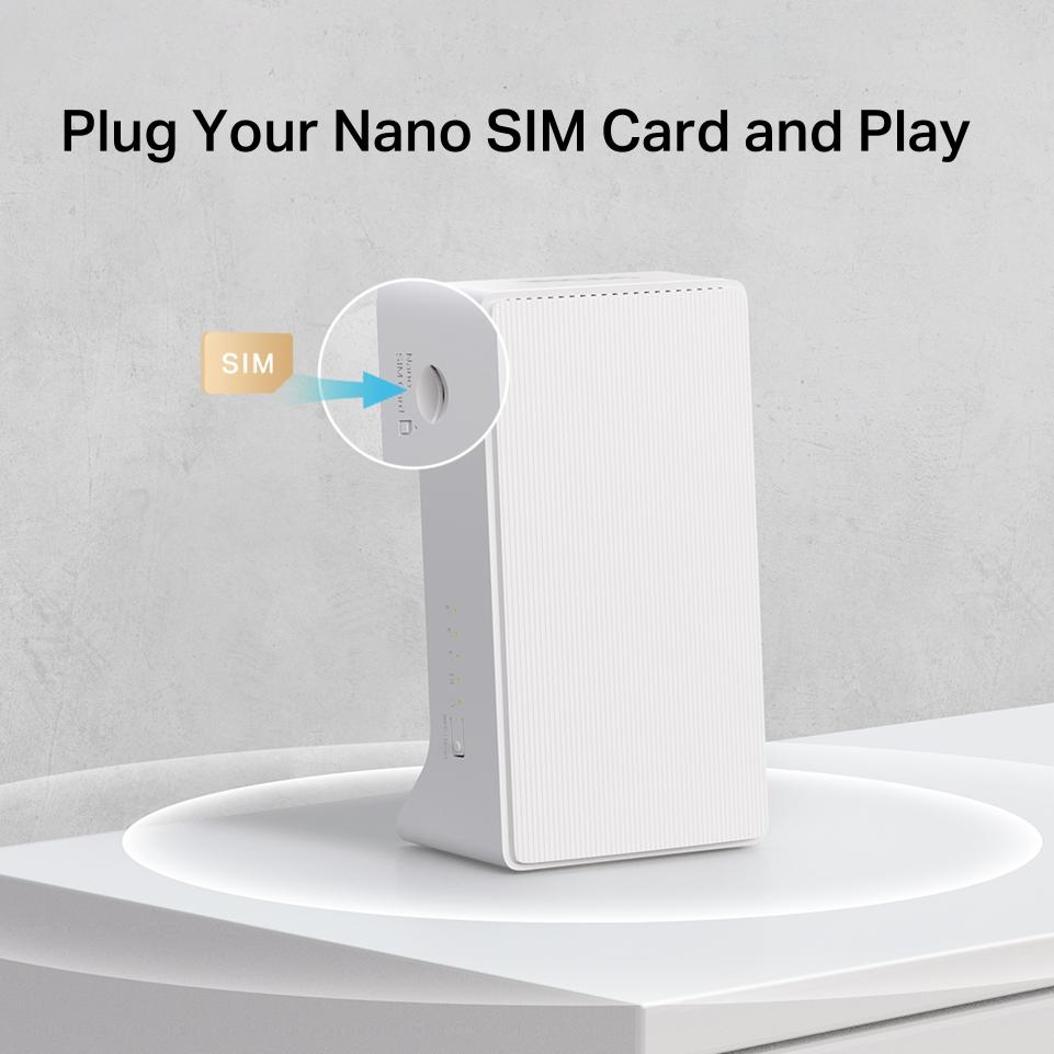 MERCUSYS Ac1200 wi-fi 4g+ lte router 867mbps 5ghz + cat6 300/50 mbps - immagine 4